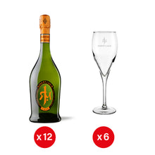 Cargar imagen en el visor de la galería, Robert J. Mur Millésime Brut Nature Reserva 2016 - 6 copas GRATIS